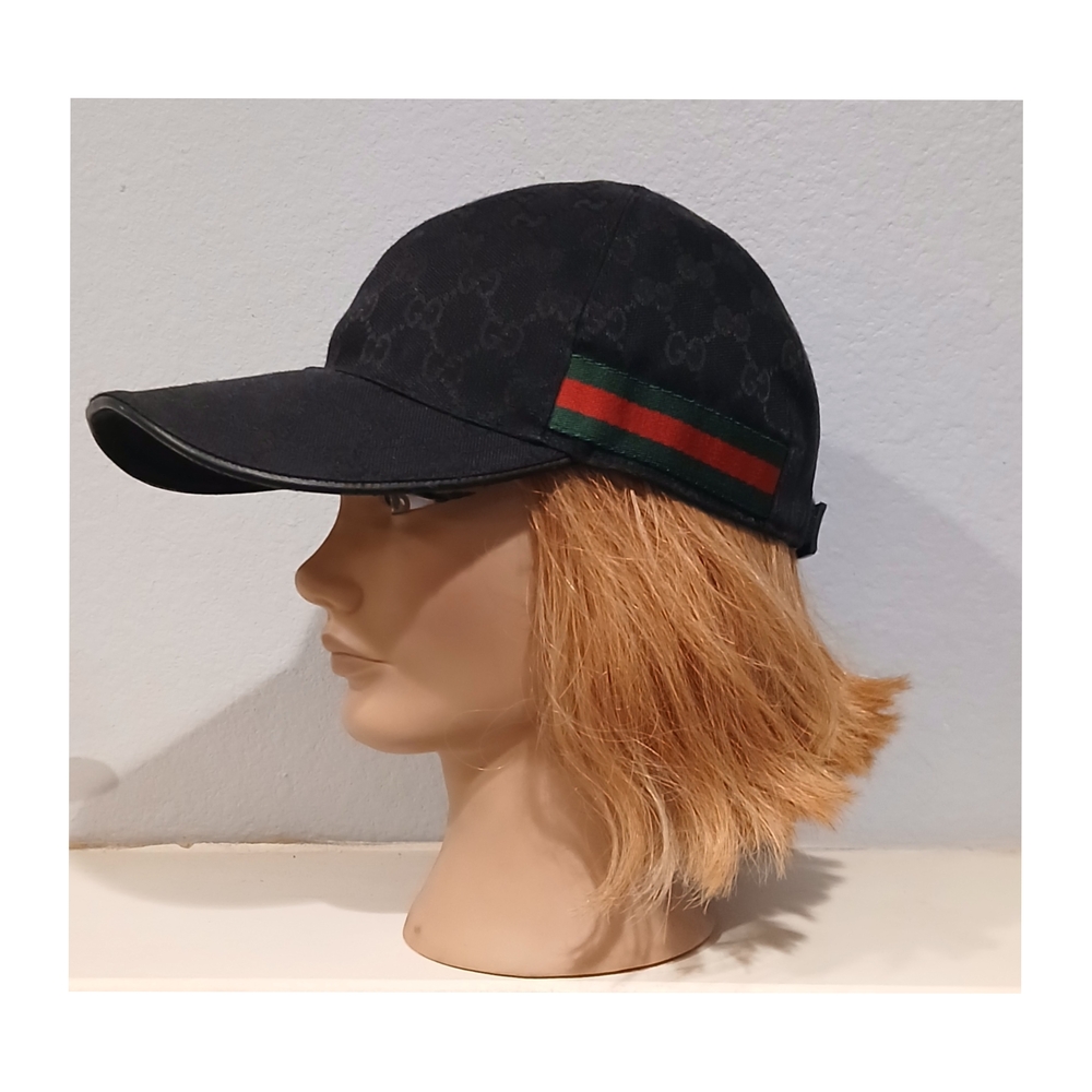 Gucci Black Monogram Baseball Cap Not Sure Of (UDED) AUTHENTICATION - Picture 5 of 12